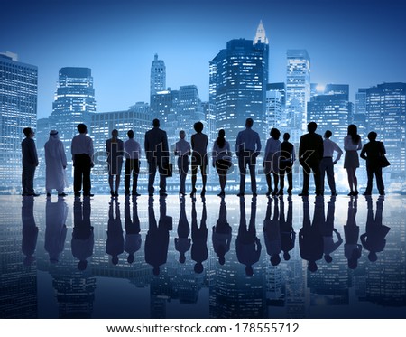 Global Business People in the City