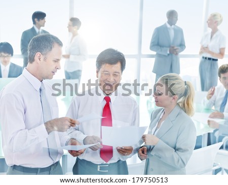 Group of Diverse Business People Meeting in Office