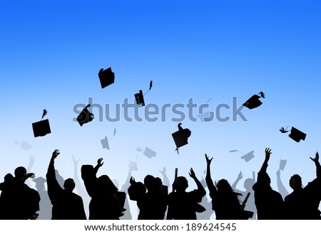 Diverse International Students Celebrating Graduation