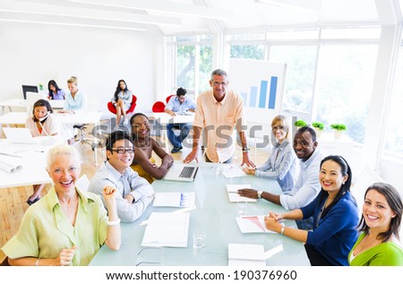 Group of Cheerful Corporate People Having their Meeting