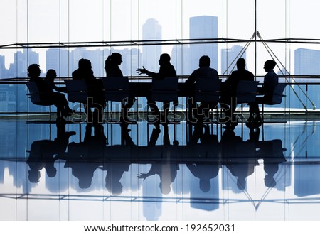 Large group of Business people meeting