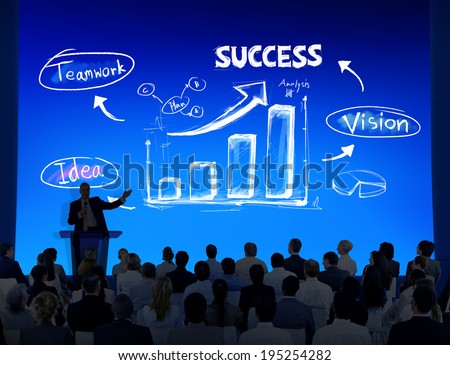 Group of Business People with  Presentation Concept