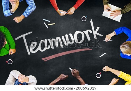 Group of People and Teamwork Concepts Group of People and Teamwork Concepts