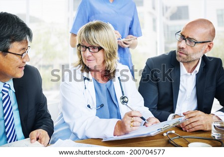 Healthcare Workers Having a Meeting