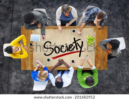 People in a Meeting and Society Concept