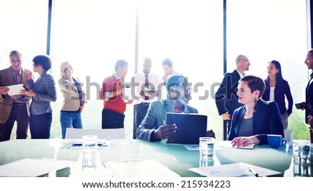 Multiethnic Group of People Meeting in the Office