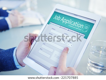 Applicant Filling Up the Online Job Application