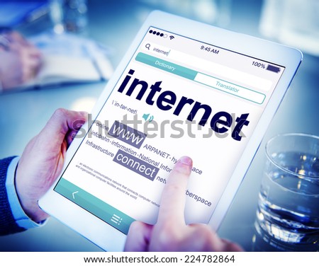 Digital Dictionary Internet Connect Concept