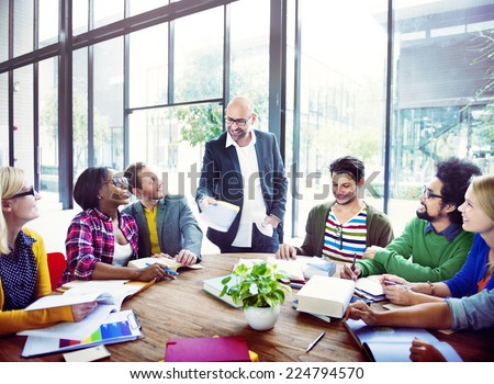 Diverse Casual Business People in a Meeting