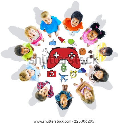 Group of Children and Play Concept