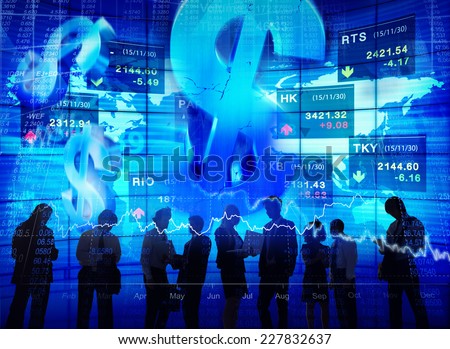 Business People Meeting Stock Exchange Concepts