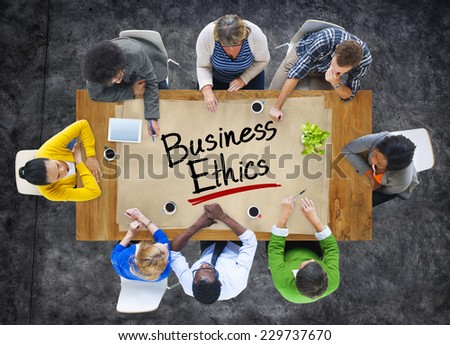 Multiethnic Group of People Discussing About Business Ethics
