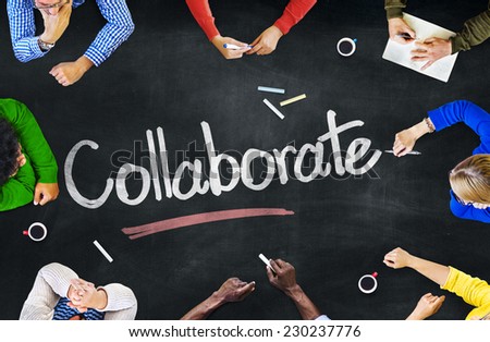 Multi-Ethnic Group of People and Collaboration Concepts