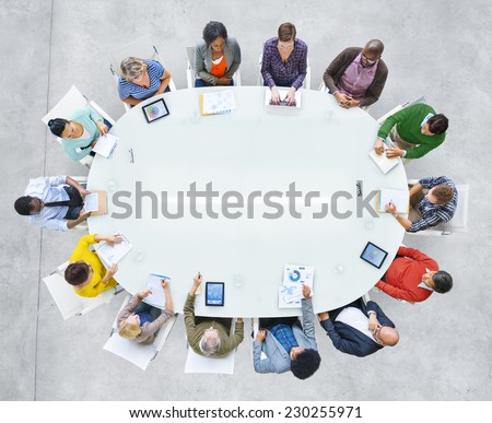 Group of Diverse Business People in a Meeting
