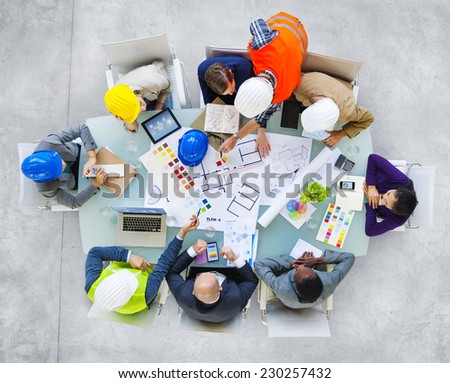 Architects and Designers Working in the Office