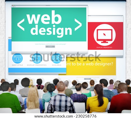 Web Design Online Learning Seminar Technology Website Concept