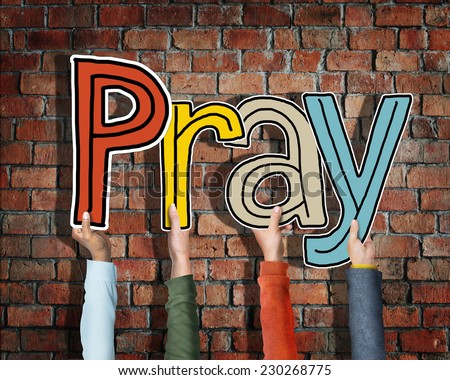 Group of Diverse People\'s Hands Holding Pray