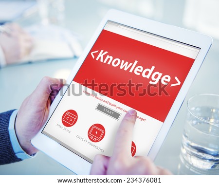 Digital Online Internet Knowledge Office Working Concept
