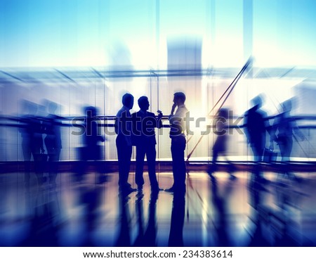 Group of Business People in Office Building