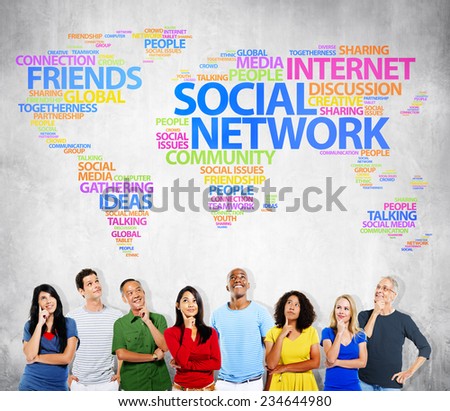 Social Network Internet Friends Ideas Talking Social Media Community Concept