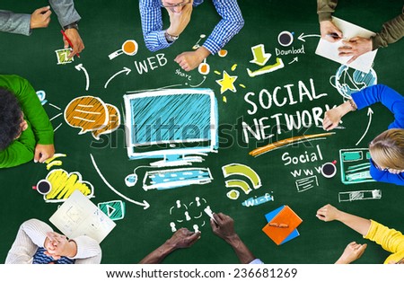Social Network Social Media People Meeting Education Concept