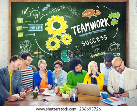 Teamwork Team Together Collaboration Education Learning Studying Concept