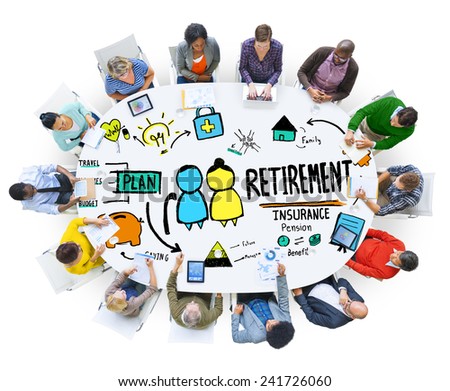 Diversity Casual People Career Retirement Discussion Concept