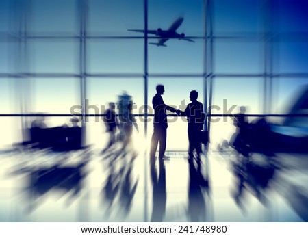 Airport Airplane Air Transportation Business Travel Concept
