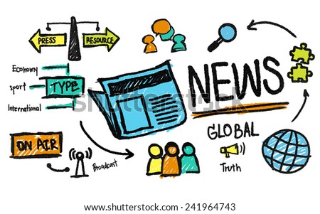 News Journalism Information Publication Update Media Advertisment Concept