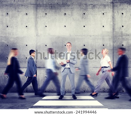 Business Man Individuality Role Model Modern Organization Concepts