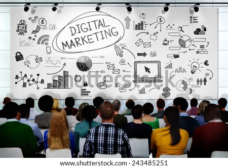 People Seminar Conference Digital Marketing Strategy Concept