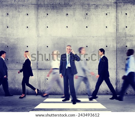 Business Man Individuality Role Model Modern Organization Concepts