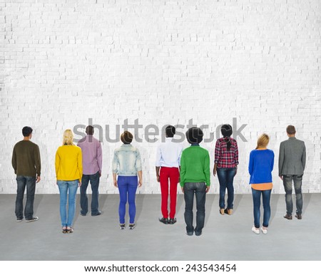 Diversity Casual People Standing Ideas Inspiration Team Concept