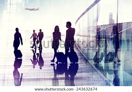 Business Travel Airport Commuter Corporate Professional Occupation Concept