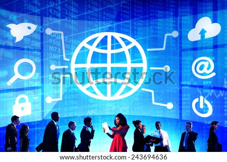 Diversity Business People Global Communication Financial Concept
