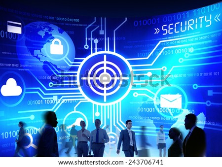 Business People Commuter Technology Security Target Market Concept