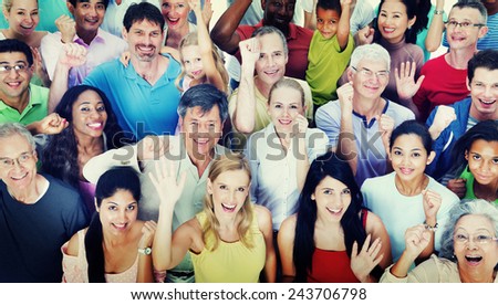 Diversity People Celebration Happiness Teamwork Concept