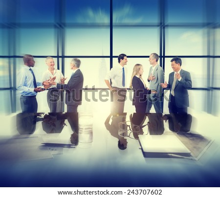 Business People Corporate Team Discussion Meeting Concept