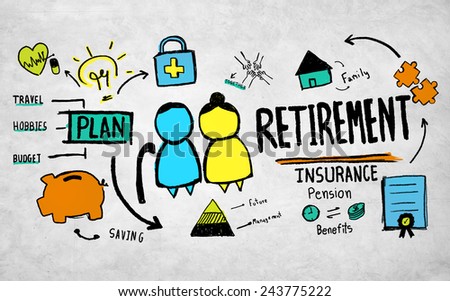 Retirement Senior Citizen Insurance Pension Management Concept