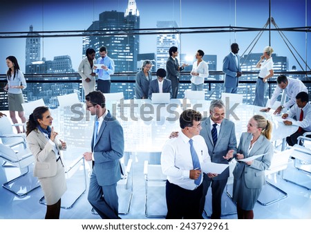 Business People Conference Meeting Boardroom Working Office Concept