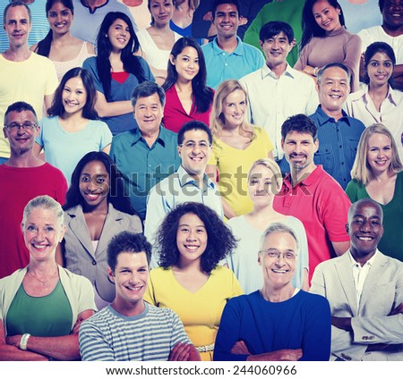 Diversity People Teamwork Community Support Cheerful Concept