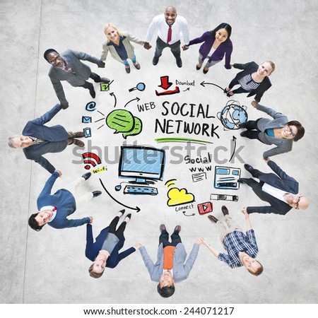 Social Network Social Media Business People Support Concept