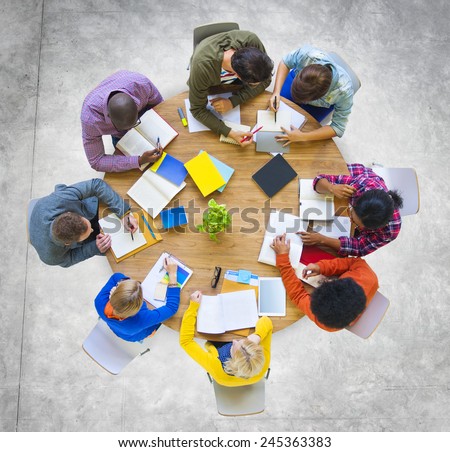 Diversity Casual Team Meeting Brainstorming Concept