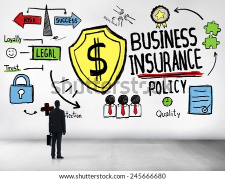 Businessman Planning Strategy Safety Risk Business Insurance Concept