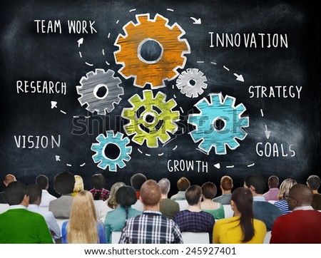 Teamwork Research Vision Strategy Goals Growth Innovation Concept