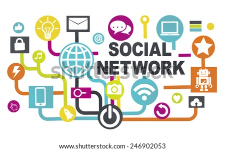 Global Technology Networking Connection Communication Social Network Concept