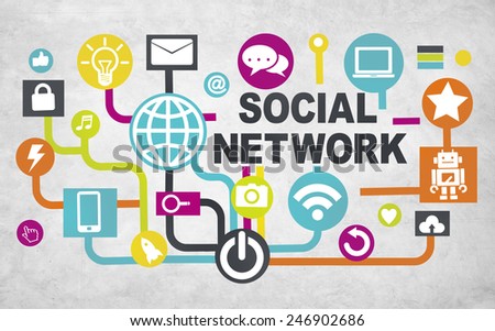 Global Technology Networking Connection Communication Social Network Concept