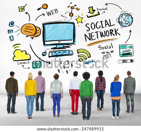 Social Network Social Media Diversity Group People Concept