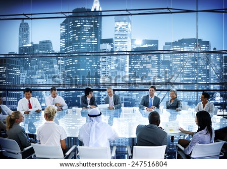 Business People Meeting Room Conversation Team Working Concept