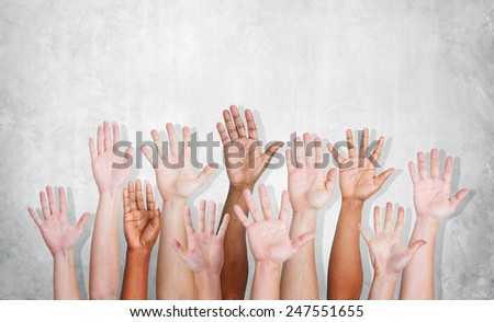 Hands Diverse Diversity Ethnic Ethnicity Variation Unity Concept